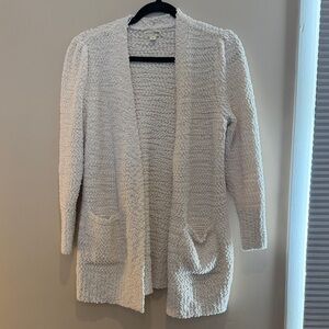 Maison Jules Cream Textured Cardigan